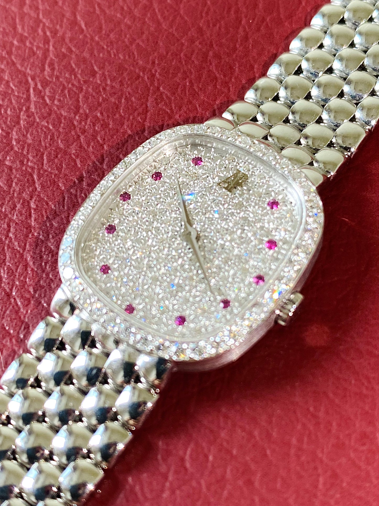 Audemars Piguet Baby Cobra Pave Diamond Ruby Indices