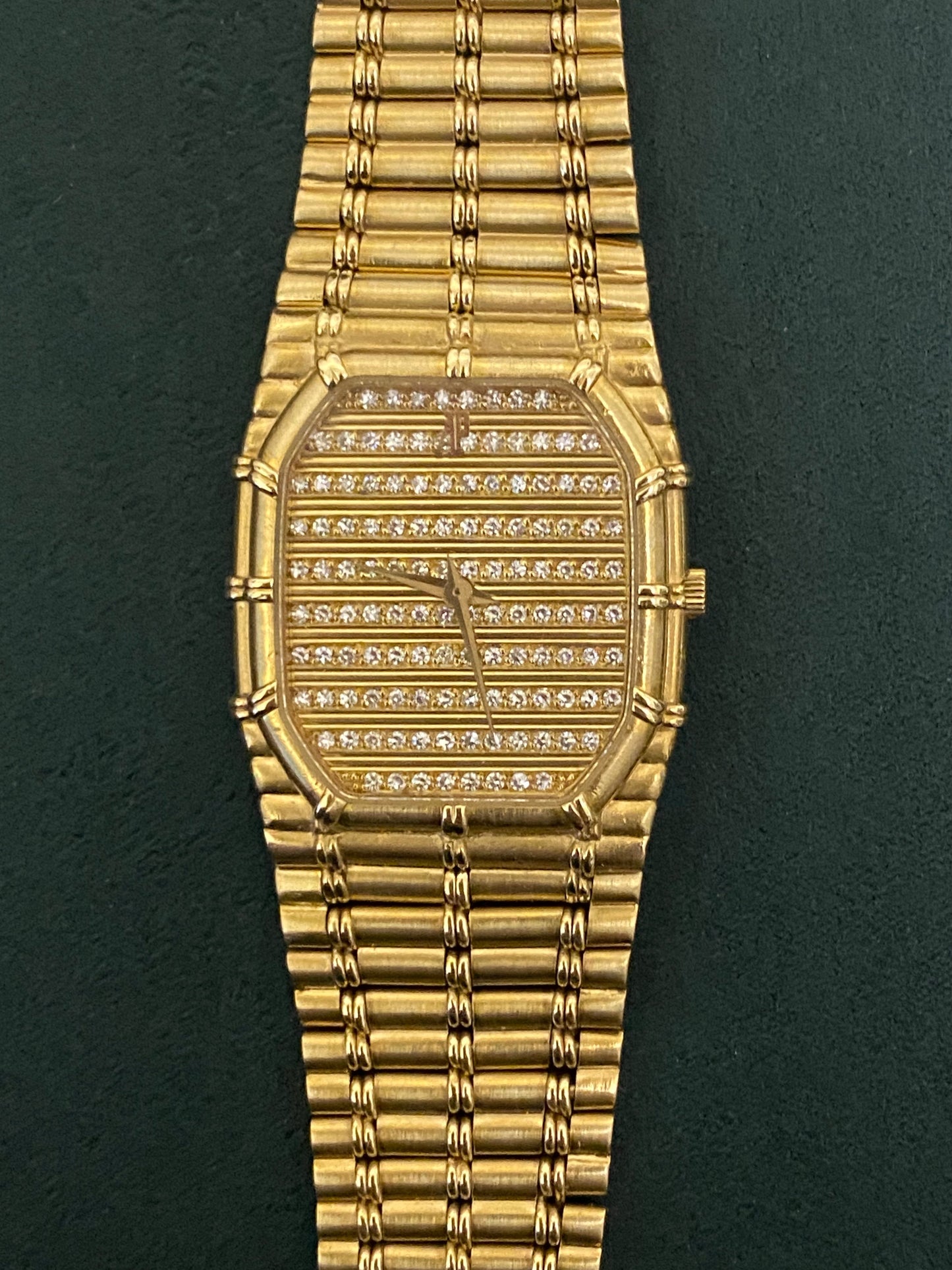 Audemars Piguet Bamboo Paved Diamond QZ Watch - PM Vintage Watches -