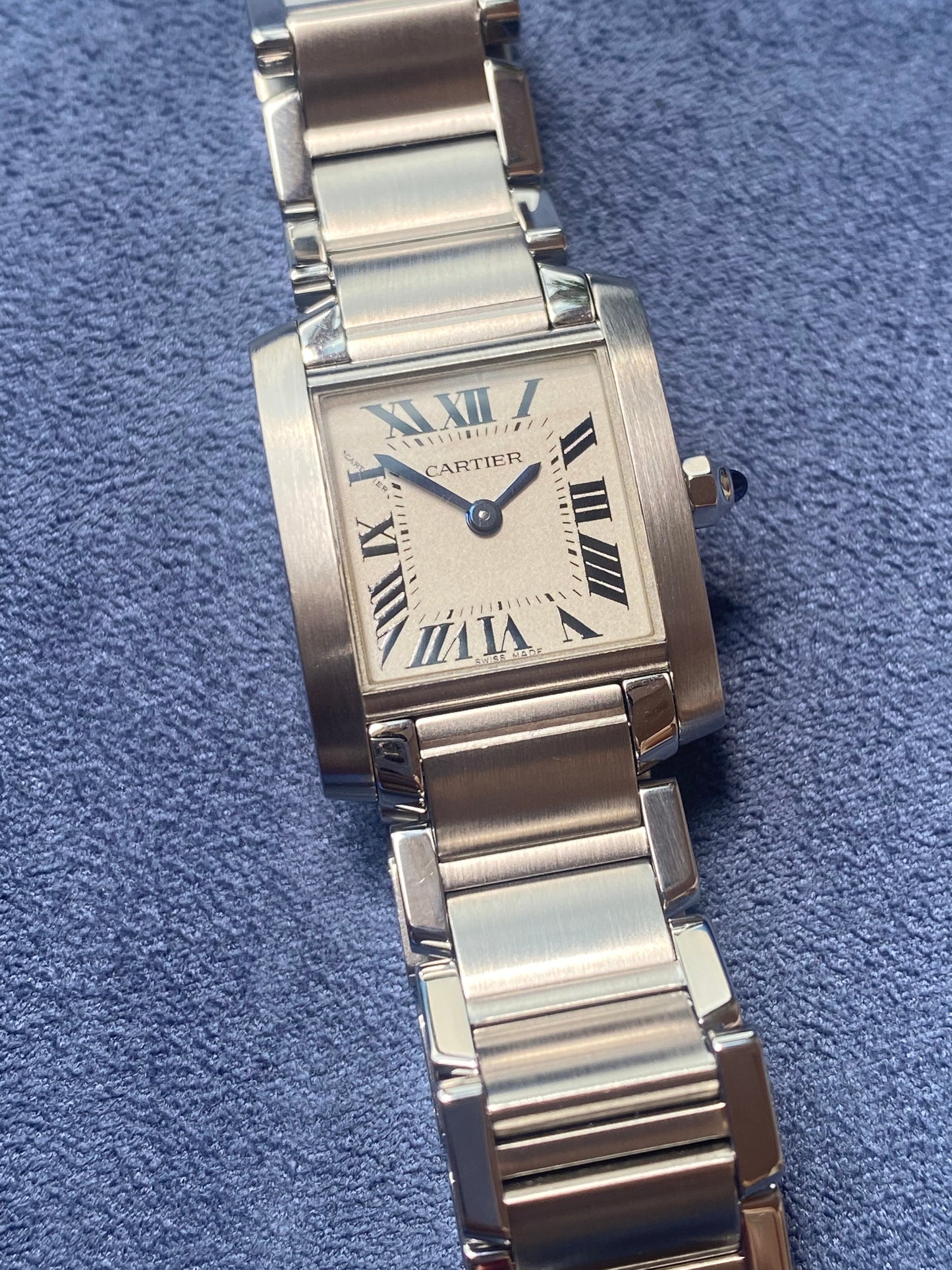 Cartier Tank Francaise 2384 SM Quartz Ladies' Watch - PM Vintage Watches - Cartier