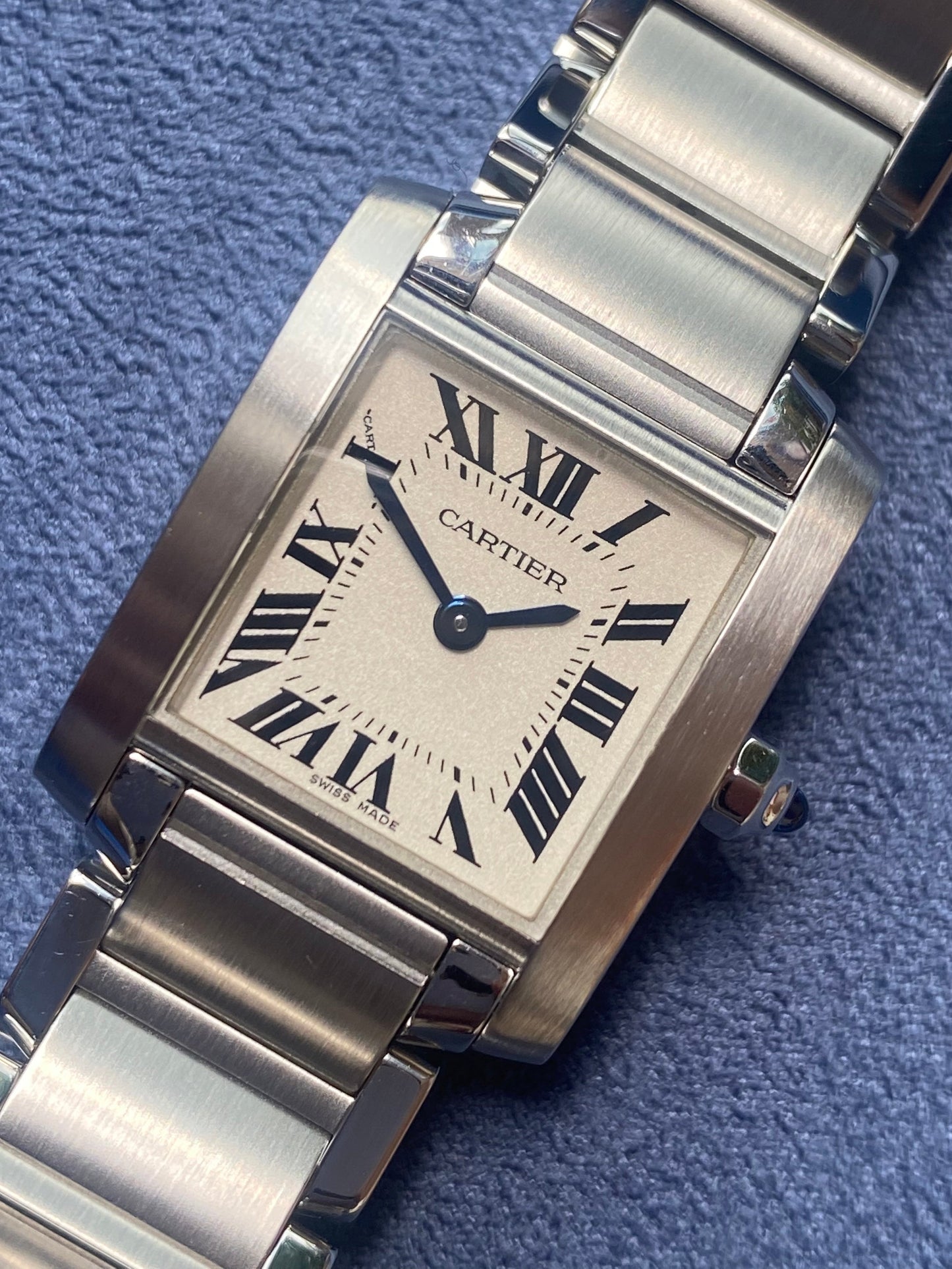 Cartier Tank Francaise 2384 SM Quartz Ladies' Watch - PM Vintage Watches - Cartier