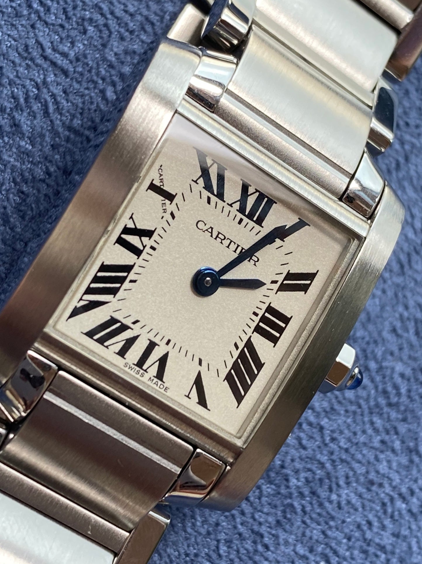 Cartier Tank Francaise 2384 SM Quartz Ladies' Watch - PM Vintage Watches - Cartier