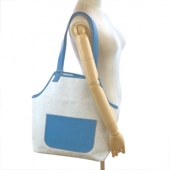 Hermes Canvas Jardinier Shoulder Bag - PM Vintage - Hermes