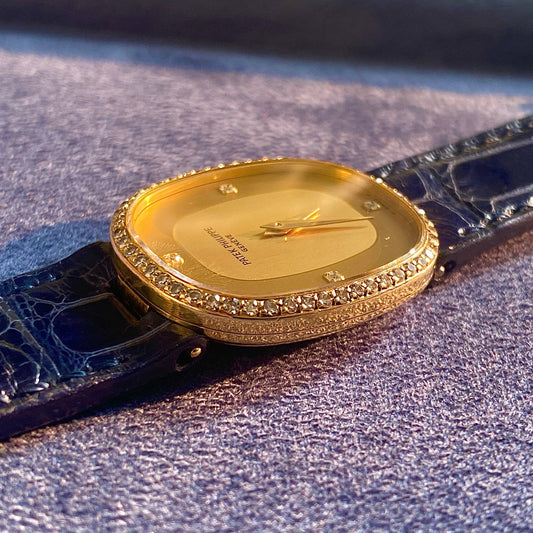 Patek Philippe Golden Ellipse 4382 Champagne Dial 18K Yellow Gold - PM VINTAGE WATCHES - Patek Philippe