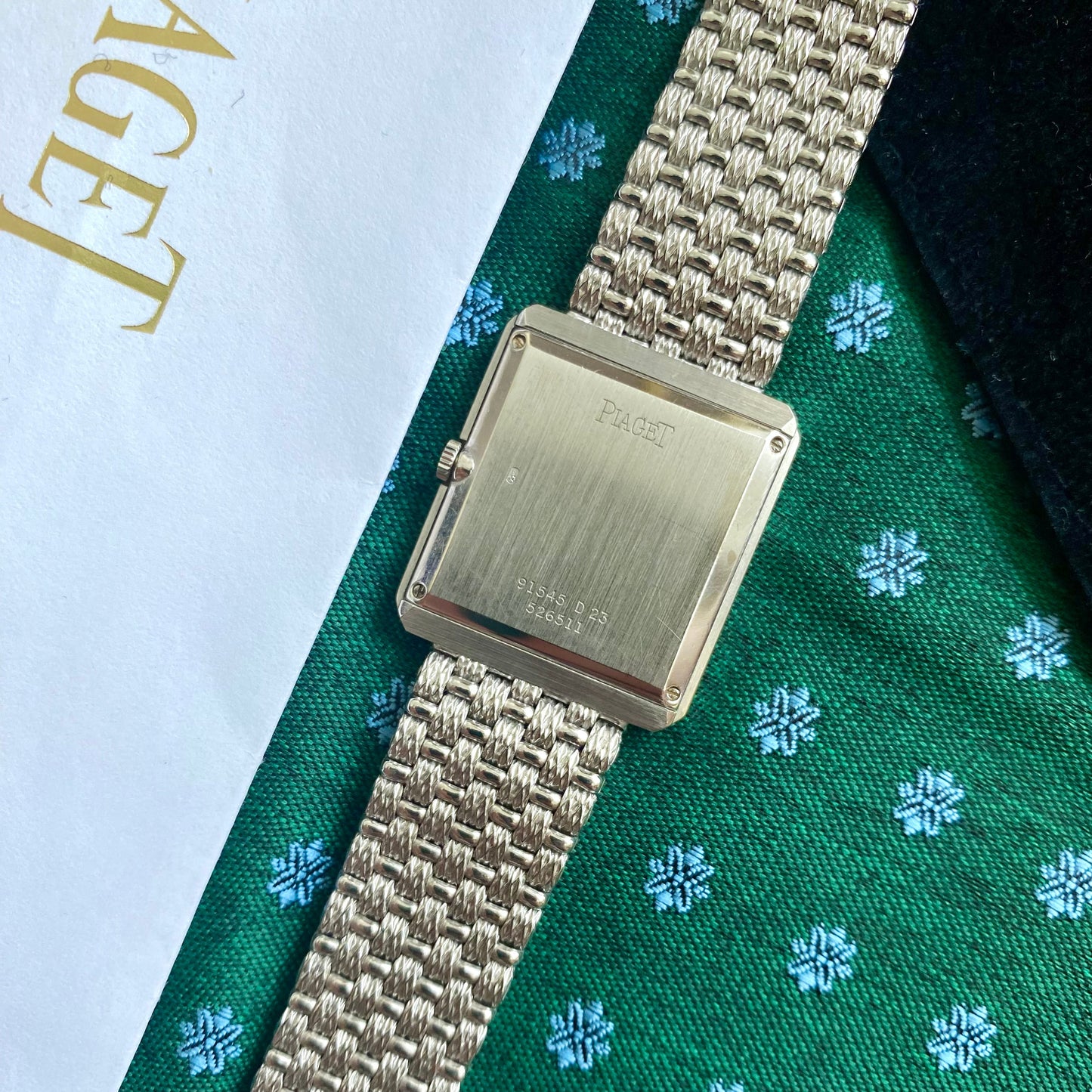 Piaget Protocole Paved Diamond Emerald Index Ladies Vintage Watch - PM Vintage Watches - Piaget