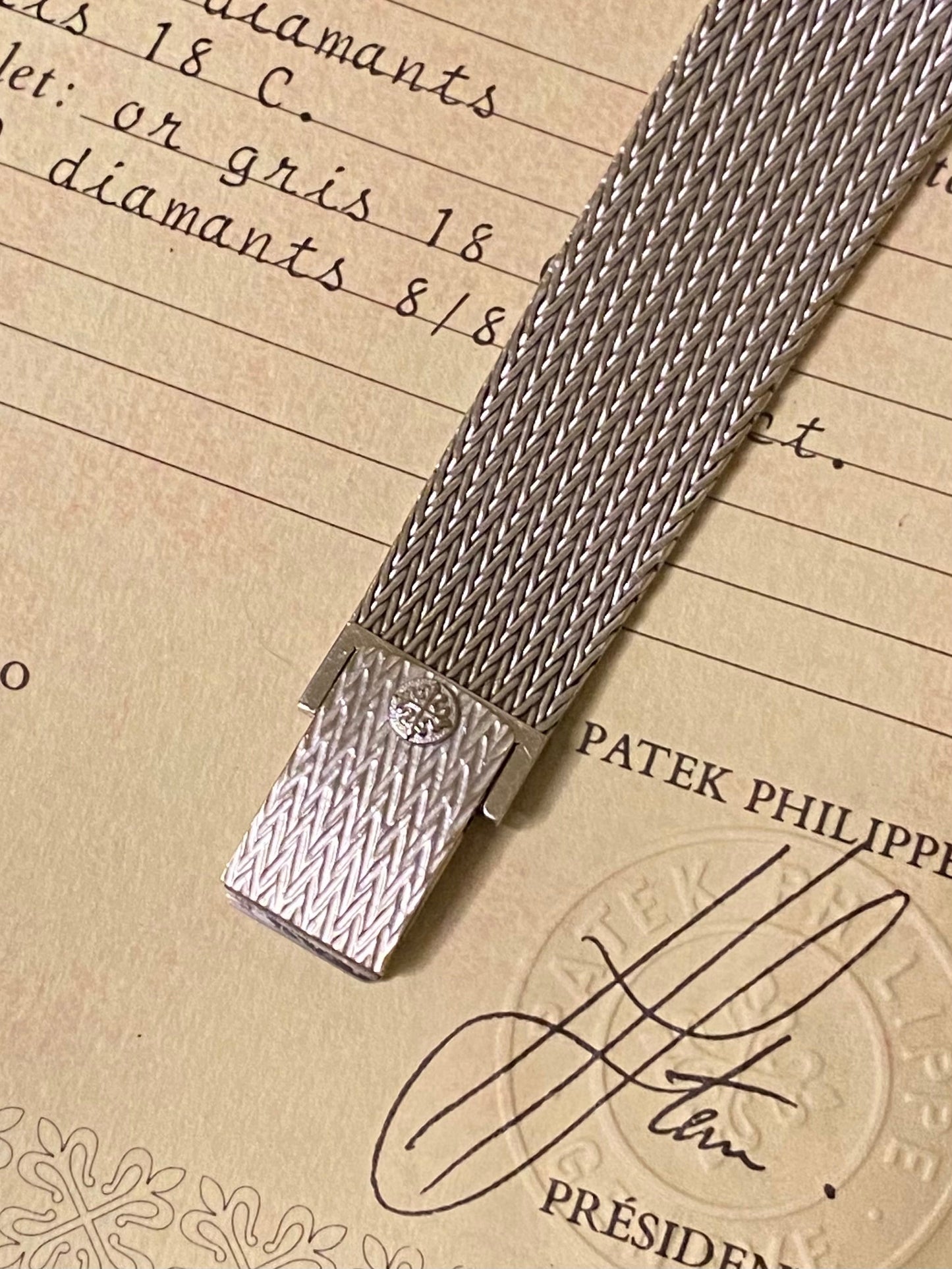 RARE Patek Philippe Ellipse 3849/4 18K White Gold Manual Winding Full Set - PM Vintage Watches - Patek Philippe