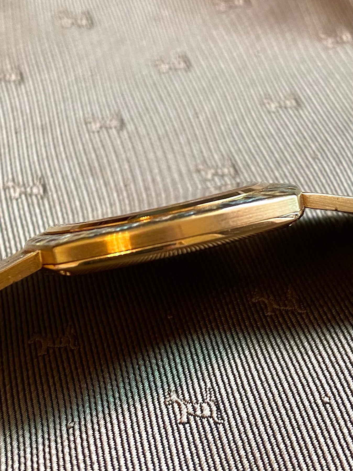 RARE Piaget Tricolour Three Colour Cushion Shape 18K Gold Mens Vintage Watch - PM Vintage Watches - Piaget