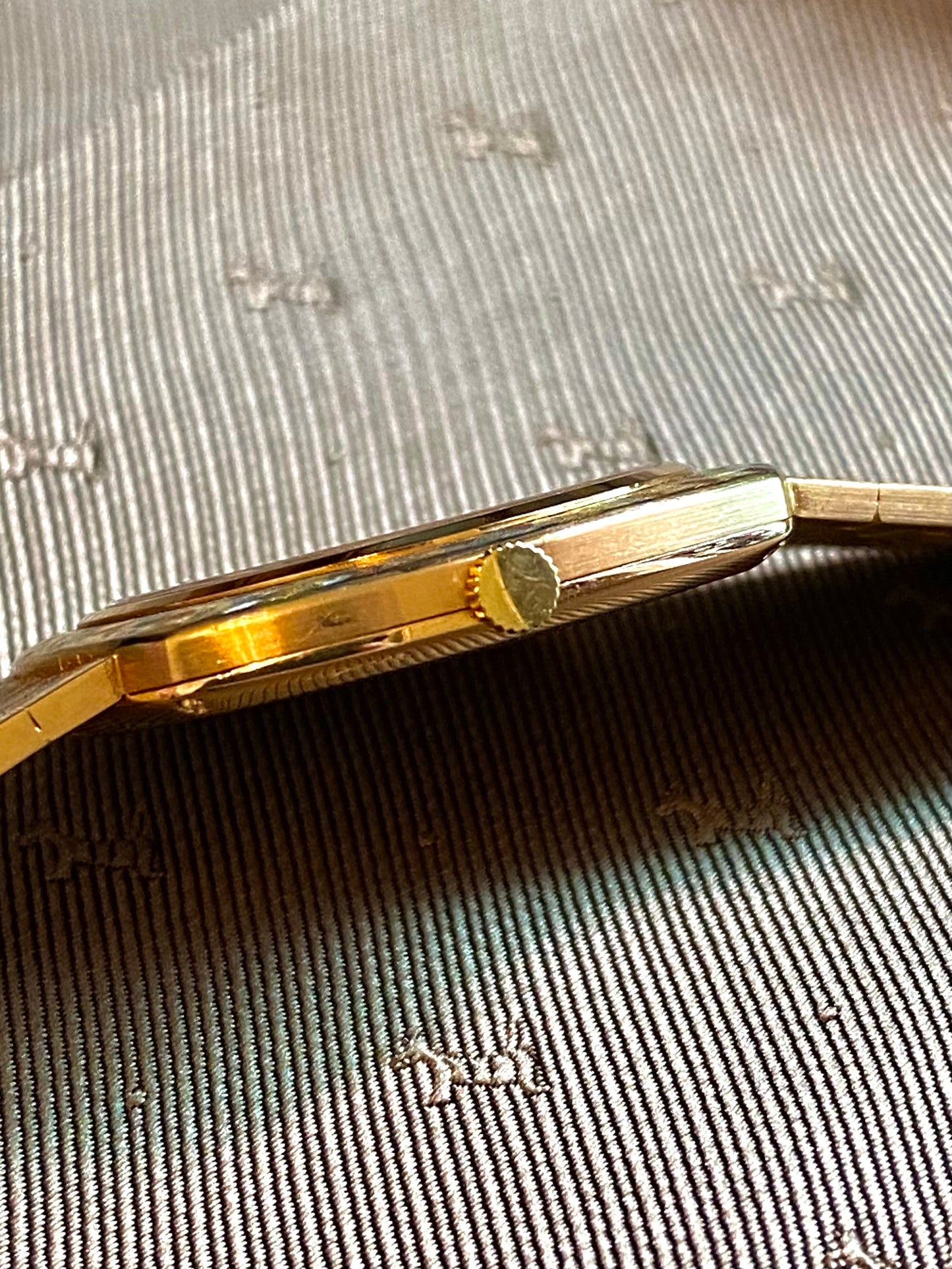 RARE Piaget Tricolour Three Colour Cushion Shape 18K Gold Mens Vintage Watch - PM Vintage Watches - Piaget