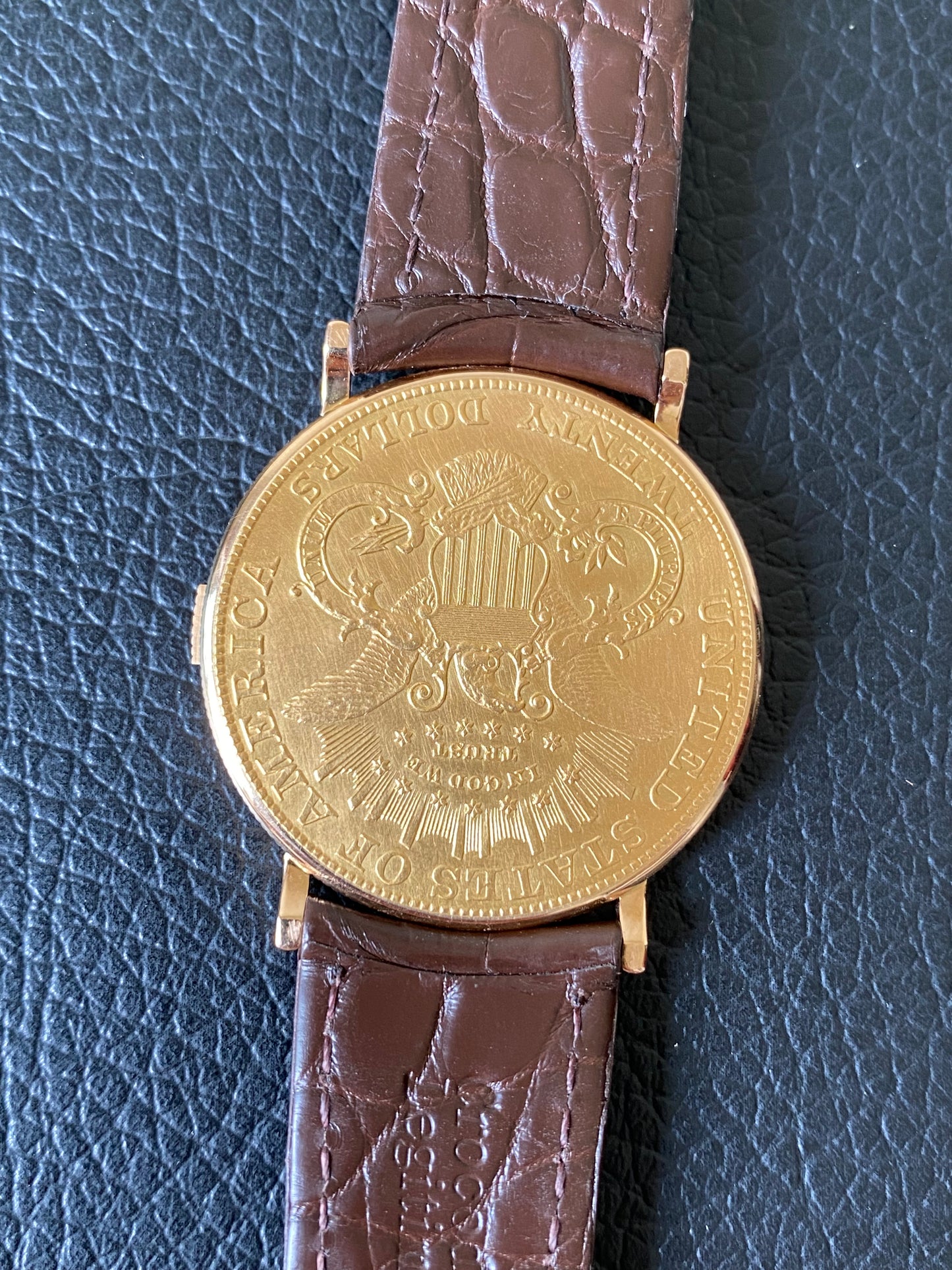 1890 Piaget TWENTY Dollars $20 Gold Coin Watch