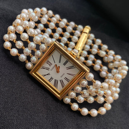 Chanel Mademoiselle 1989 Pearl Watch - PM VINTAGE WATCHES - Chanel