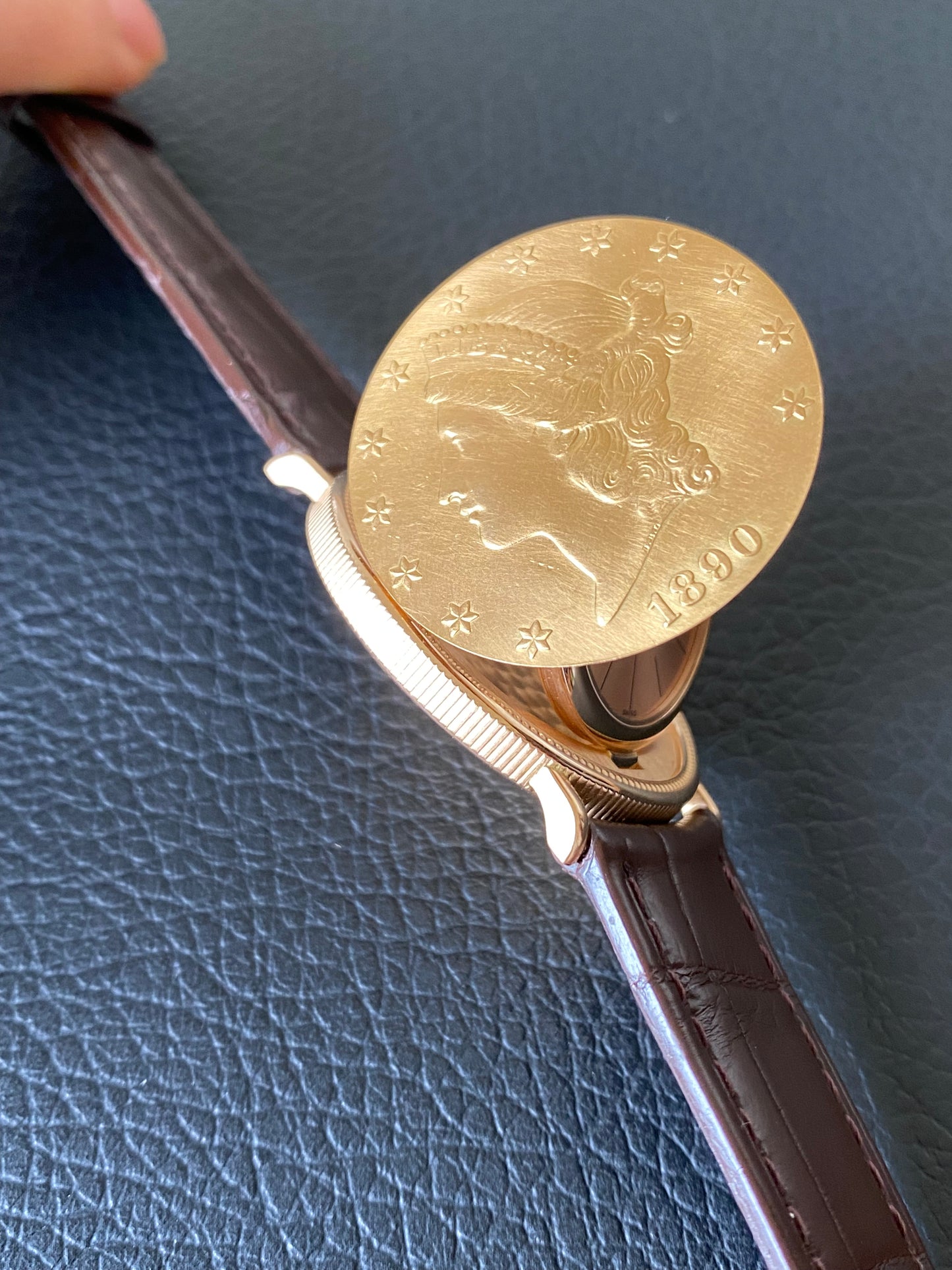 1890 Piaget TWENTY Dollars $20 Gold Coin Watch