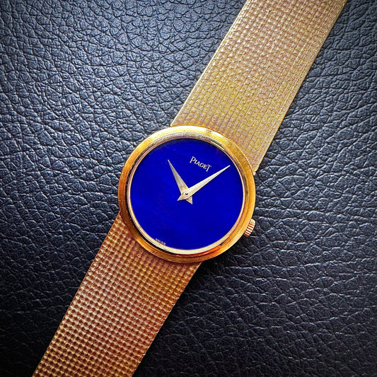 Ladies Piaget Vintage 18K Lapis Lazuli Dial - PM VINTAGE WATCHES - Piaget