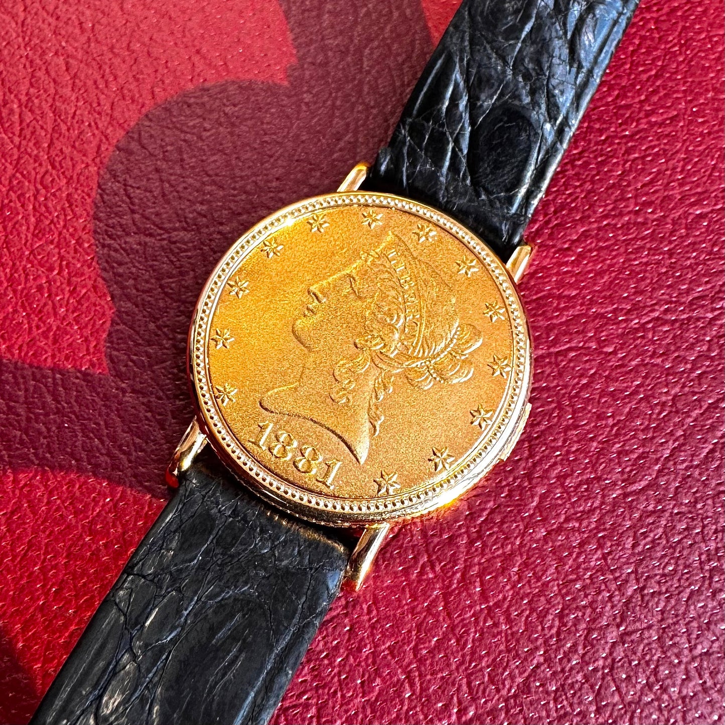 Piaget $10 22ct Liberty U.S. Gold Coin Watch 28mm Ladies Watch - PM VINTAGE WATCHES - Piaget