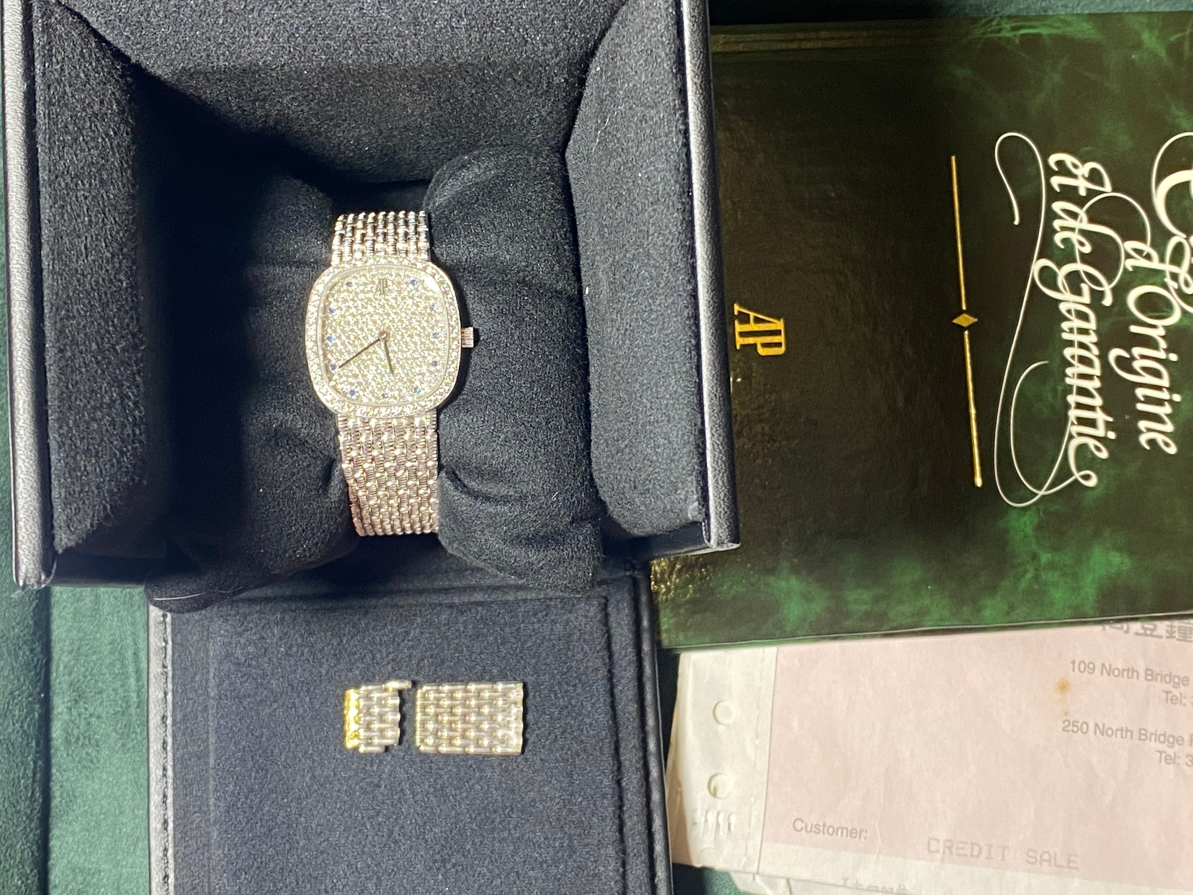 Audemars Piguet Diamond Ladies Watch White Gold – PM VINTAGE WATCHES