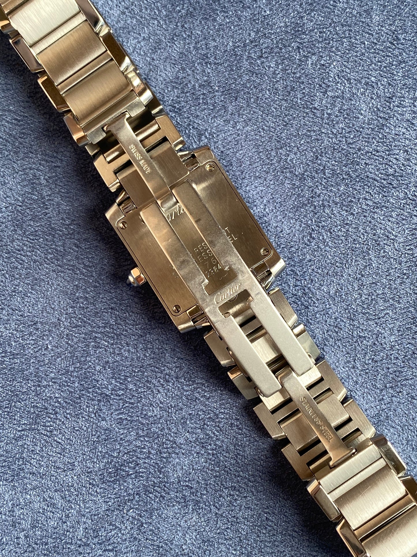 Cartier Tank Francaise 2384 SM Quartz Ladies' Watch - PM Vintage Watches - Cartier