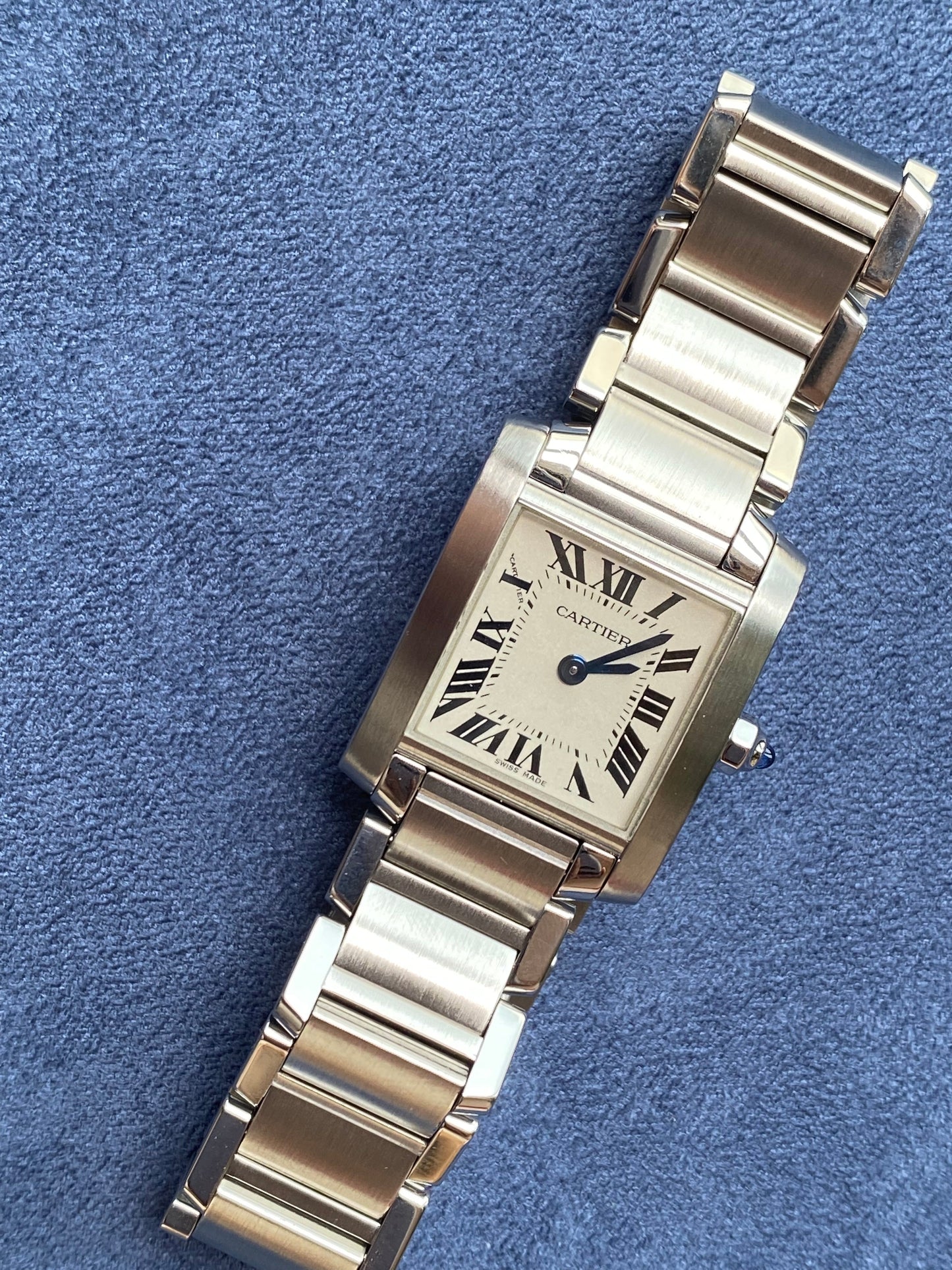Cartier Tank Francaise 2384 SM Quartz Ladies' Watch - PM Vintage Watches - Cartier