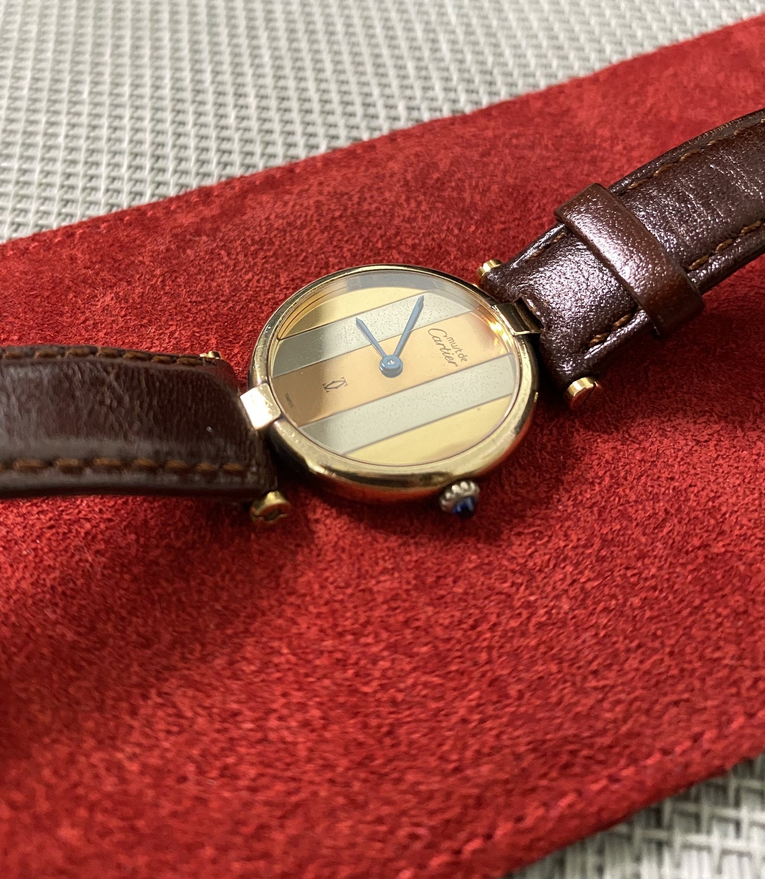 Cartier Vermeil Vendome Trinity Quartz - PM Vintage Watches - Cartier