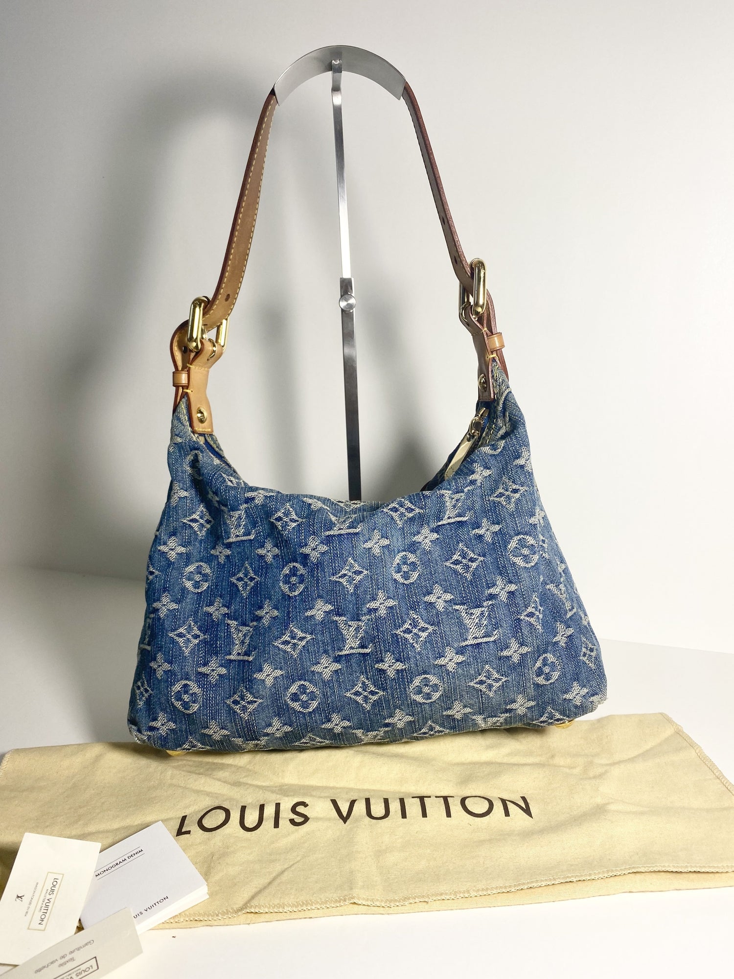 Louis Vuitton Baggy PM Monogram Denim Shoulder Bag on SALE