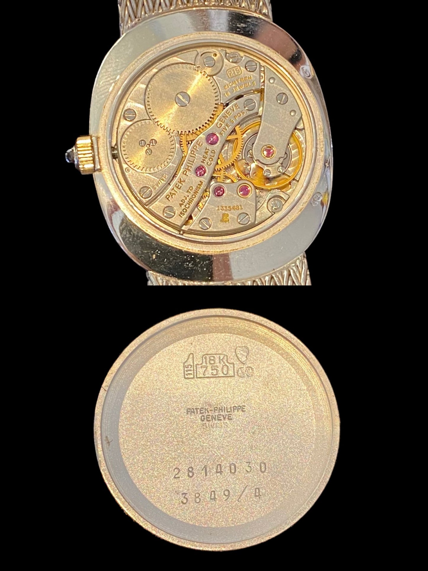 RARE Patek Philippe Ellipse 3849/4 18K White Gold Manual Winding Full Set - PM Vintage Watches - Patek Philippe